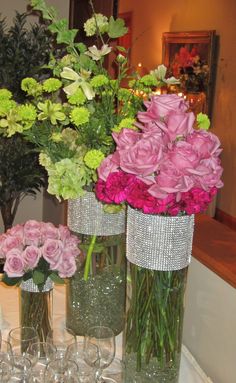 Adding a little bling to your wedding reception decor