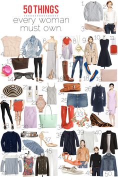 50 things every woman must own! (back by popular demand!) Mode Tips, Clothes And Shoes, Wardrobe Basics, Clothes And Accessories, Looks Style, Trench Coats, Get Dressed, Cute Fashion