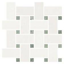 white and grey tile with squares on it