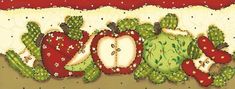 an image of cactus and strawberrys on a holiday card with red border in the background