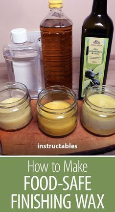 how to make food safe finishing wax for woodworking and other crafting projects with instructions