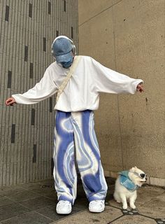 Water Inspired Outfits Male, White Outfit Men Streetwear, Blue And White Outfit Ideas Casual, Blue Outfit Ideas Men, Blue Aesthetic Outfit Men, White And Blue Outfit Aesthetic, Cybercore Outfits Men, Blue Outfits For Men, Blue And White Outfit Aesthetic