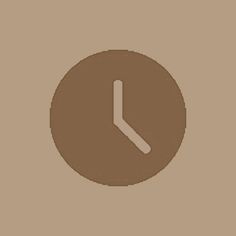 the clock is brown and white in color