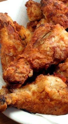 some fried food is sitting in a basket