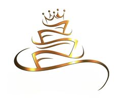 a gold crown on top of a white background