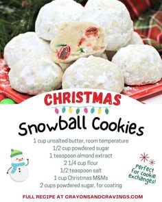 christmas in july snowball cookies recipe