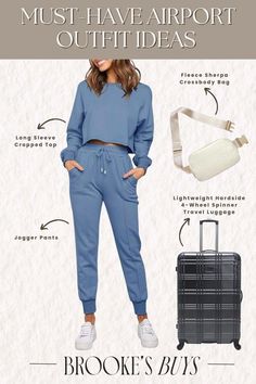 Airport Outfits For Women, Summer Travel Outfit, Chic Airport Outfit, Airport Outfit Ideas, Outfits For Women Summer, Outfit Essentials, Airport Outfits, Airport Fits, Chose Outfit