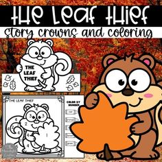 the leaf thief coloring pages and activities for fall