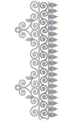 a drawing of an ornate design on a white background