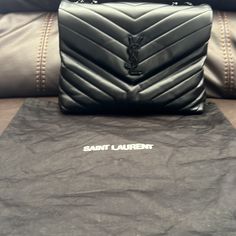 Questions? Leave A Comment Below! Authentic! Bags Ysl, Saint Laurent Bags, Yves Saint Laurent Bags, Leave A Comment, Yves Saint Laurent, Saint Laurent, Bag Lady, Shoulder Bag, Black