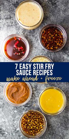 7 easy stir fry sauces to make ahead and freeze