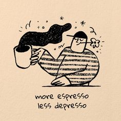 Funny coffee quote post template | premium image by rawpixel.com Aesthetic Coffee Drawing, Hot Coffee Illustration, Coffee Cups Drawing, Cute Coffee Drawings, Cafe Doodle, Man Line Drawing, Coffee Shop Quotes, Coffee Drawings, Coffee Doodles