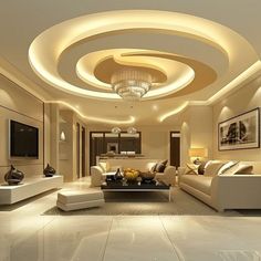 Design d'un salon : Faire le plein d'inspiration pour vos décorations intérieures. Pop Design For Hall, Simple False Ceiling Design, Gypsum Ceiling Design, Luxury Ceiling Design, Simple Ceiling Design, New Ceiling Design, False Ceiling Living Room, Interior Ceiling Design, Pop False Ceiling Design