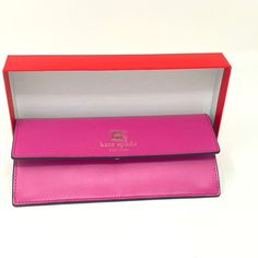 Kate Spade Sawyer Street Amelia Clutch Wallet Snapdragon Pink Leather Wlru2006. Outside Back Zip Coin Compartment. Inside Full Length Bill Compartments. Inside 12 Credit Card Slots And 1 Clear Id Window.. Fabric Lining. Gold Tone Hardware. Super Smooth Cowhide Leather. Includes Gift Box. Very Rare And Hard To Find Wallet, Just Released Collection.. Measures Approximately 7.75" (L) X 4" (H) X 0.5" (W).. Imported From Usa. Gorgeous Credit Card Skinny Wallet From Kate Spade, Extra Smooth Snapdragon Chic Compact Pink Wallet, Formal Pink Wallets With Interior Card Slots, Kate Spade Rectangular Wallet Perfect For Gift, Kate Spade Rectangular Wallets Perfect For Gifts, Pink Kate Spade Wallets With Card Slots, Kate Spade Rectangular Wallets Perfect For Gift, Kate Spade Rectangular Wallets As Gifts, Pink Compact Leather Wallet, Pink Leather Compact Wallet