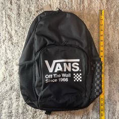 Brand New Vans Backpack With Tags. 100% Authentic Vans Travel Backpack, Vans Standard Backpack For Travel, Vans Black Travel Backpack, Vans Black Backpack For Travel, Casual Vans Backpack For Daily Use, Casual Vans Backpack For Everyday Use, Vans Backpack For Back To School, Vans Backpack For School, Vans Backpack For Travel And Back To School