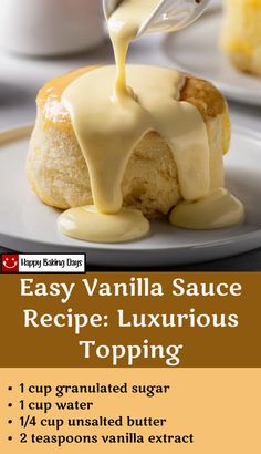 Looking to elevate your desserts? Try this easy and luxurious vanilla sauce recipe! Perfect for drizzling over pancakes, pies, or any sweet treat. Follow our step-by-step guide to create a rich and creamy topping that will impress everyone. Click to discover the secret to making the perfect vanilla sauce at home! #VanillaSauce #DessertTopping #EasyRecipe #HomemadeDelight Pancake Sauce Ideas, Cream Sauce For Desserts, Easy Vanilla Sauce Recipe, Vanilla Sauce For Cake, Dessert Dipping Sauce, Sauces For Desserts, Dessert Sauces Recipes, Pancake Sauce Recipe, Vanilla Sauce For Pancakes