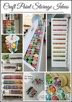 craft paint storage ideas for the home