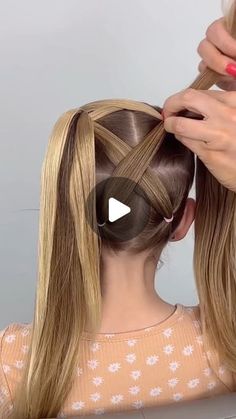 Hairstyle Ideas on Instagram: "Quick And Easy Kids Hairstyle For School" Apple Hairstyle, Hairstyle Girls, 5th Grade Girl Hairstyles, Quick Easy Kids Hairstyles, Hair Style Girl, Hairstyle Kids Girl, Girl Kid Hairstyles, Hair For Girls Kids