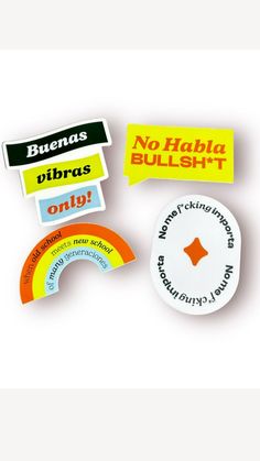 Pack of 4 including: No Hablo Bullsh*t, When Old School Meets New School, Buenas Vibras Only, No Me F*cking Importa waterproof, Spanglish stickers. This stickers pack is a spanish stickers and waterproof stickers for water bottles. 
#latina #latinx #LA #brownnproud #generational #chicana #chingonas #mexican #hispanic #spanglishquotes #ofmanygeneraciones #generational #losangeles #cultural identity Spanish Stickers, Mexican People, Stickers For Water Bottles, Latin Music