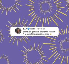 an image of some yellow and purple fireworks on a blue background with the caption's tweet