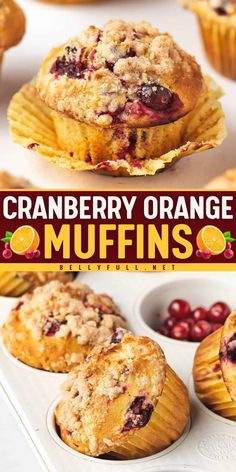 Brighten your holidays with Cranberry Orange Muffins, the easy fall baking recipe you’ll love! With tart cranberries, zesty orange zest, and a splash of orange juice, these muffins are perfect for your holiday brunch food. Bake up some joy and enjoy the season’s flavors! Cranberry Orange Muffin Recipe, Christmas Muffins, Orange Muffin Recipe, Muffin Flavors, Cranberry Orange Muffins, Orange Muffins, Simple Muffin Recipe, Homemade Muffins, Holiday Brunch