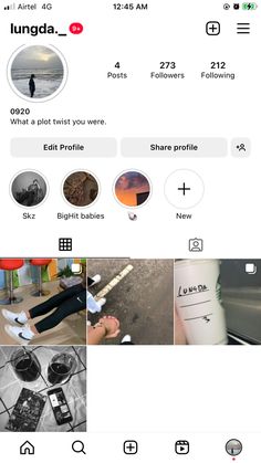 the instagram page on an iphone shows different pictures and texting, including people's names