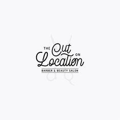 the out location on barber & beauty salon logo designed by graphic design studio for hair stylist