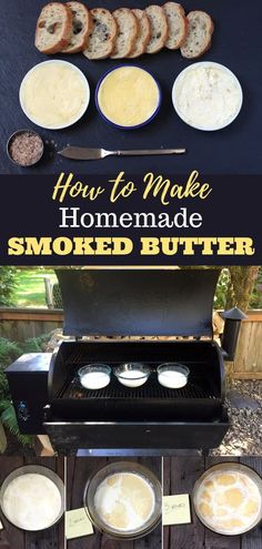 how to make homemade smoked butter on an outdoor grill