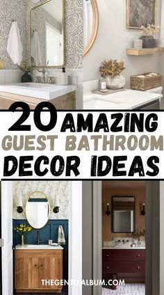 20 amazing guest bathroom decor ideas that are easy to do in less than 10 minutes