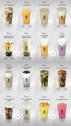 the different types of ice creams are shown in this poster, with instructions to make them