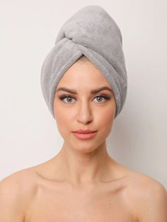 Microfiber Hair Towel Quick Dry Microfiber Hair Turban Towel Width 9.8" Length 25.6" 85% Polyester15% Nylon Due to monitor differences, actual colorsand/or patterns may vary slightly from online. Hair Turban Towel, Turban Towel, Microfiber Hair Towel, Gray Towels, Hair Breakage