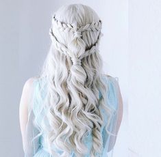 Daenerys Hair, Targaryen Hair, Khaleesi Hair, Hairstyles Halloween, Halloween Hairstyles, Hair Halloween, Gra O Tron, Halloween Scary