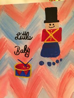 a child's drawing of a nutcracker with the words little baby on it