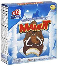 an unopened box of mamtut cereal on a white background with the word mam