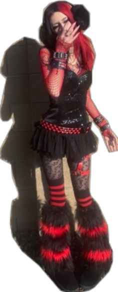 Scene Hair Ideas, Emo Dress Outfit, Cybergoth Clothes, White Fishnet Outfit, Scene Outfits Aesthetic, Cybergoth Outfits, Mall Goth Aesthetic, Scene Emo Fashion