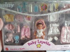 the baby layette doll is in its box