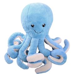 PRICES MAY VARY. 100% Cotton 100% Cotton Material: The 8-legged Octopus plush toy is made of extra-soft, nontoxic, enduring short plush fabric cover and stuffed with premium-quality PP cotton material. It's cute, fluffy, skin safe, smooth and comfortable to wrap the tentacles around your arms and legs. Cute and Soft Octopus Plush: The facial and eye features are very cute and stitched in, no buttons or plastic. Plush is completely soft all the way through with no hard parts. Legs are springy, th Octopus Stuffed Animal Pattern, Octopus Stuffed Animal, Kids Play Toys, Octopus Plush, Cute Octopus, Plush Toy Dolls, Doll Play, Play Toys, Family Birthdays