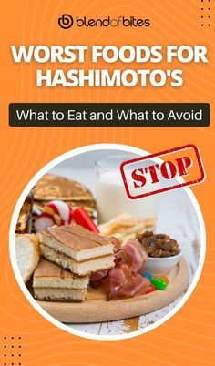 If you’re living with Hashimoto’s, certain foods can worsen symptoms. This guide covers the foods you should avoid to protect your thyroid and feel your best. Ready to make informed choices? Check out the full list at www.blendofbites.com! Zinc Foods, Foods That Contain Gluten, Thyroid Medication, Soy Recipes, Sugary Food, Thyroid Health