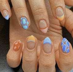 Luminary Nails, Country Nails, Acrylic Nail Shapes, Summer Nail Art, Simple Acrylic Nails, Bright Nails