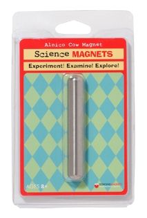 the science magnets experiment is packaged in a plastic package with an adhesivee