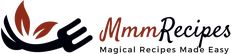 the logo for mmmm recipe's magic recipes made easy