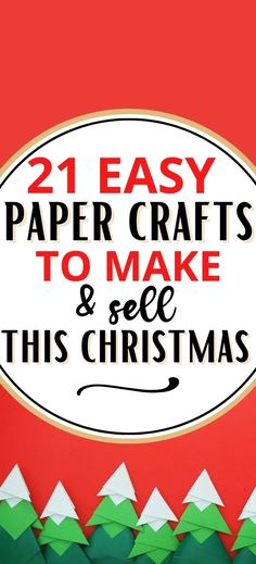 paper crafts to make and sell this christmas season