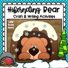 a bear craft and writing activity for winter