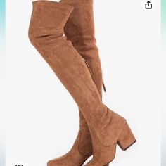 Nng Over The Knee Boots 3 Inch Heel New With Tags Has A Duster Never Worn Size 6 Camel Color Pho, Suede, Rubber Soles Women's Over The Knee Boots, Square Heels, Fall Wardrobe Essentials, Matching Sweaters, Boots Winter, Boots Heels, Women Boots, Short Mini Dress, Long Boots