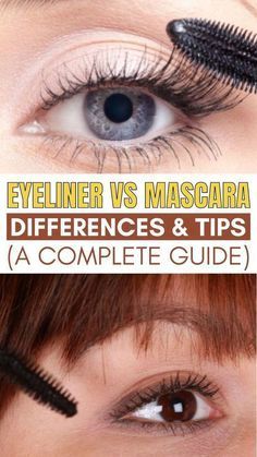 Eyeliner Vs No Eyeliner, Mascara For Beginners, Eye Makeup Tips For Beginners, How To Use Eyeliner, Beginners Eyeliner, Eyeliner And Mascara, Eyeliner Tips, Eyeliner For Beginners