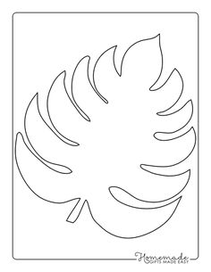 a black and white drawing of a leaf