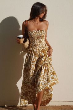 Afternoon Light, Cooler Style, Shona Joy, Tiered Midi Dress, Canberra, Looks Style, Seville, Looks Vintage, Spring Summer Outfits