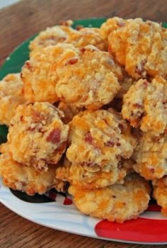 a plate full of fried food on a table