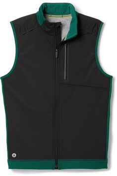 Insulating  wind-deflecting and comfortable  the men's Smartwool Active Fleece Insulated Wind vest keeps you moving without distraction even in cold  gusty conditions. Mens Vests, Vests Mens, Rei Co-op, Wool Blend, Mens Outfits, Clothes