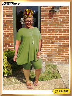 Plus Size Solid T Shirt and Shorts Two Piece Sets Casual Relaxed Fit Matching Set Tops, Casual Relaxed Fit Tops With Matching Set, Casual Green Stretch Sets, Solid T Shirt, Chic Plus Size, Shirt And Shorts, T Shirt And Shorts, Elevate Your Style, Two Piece Sets